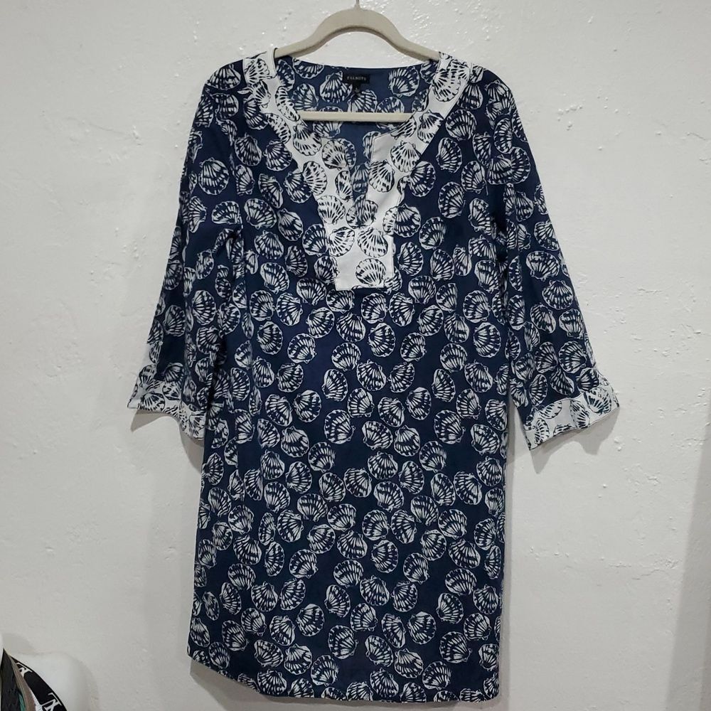 8 Piece Talbots Lot - 6 Button Down Shirts, 1 Blouse, 1 Dress - Size L - Picture 5 of 14